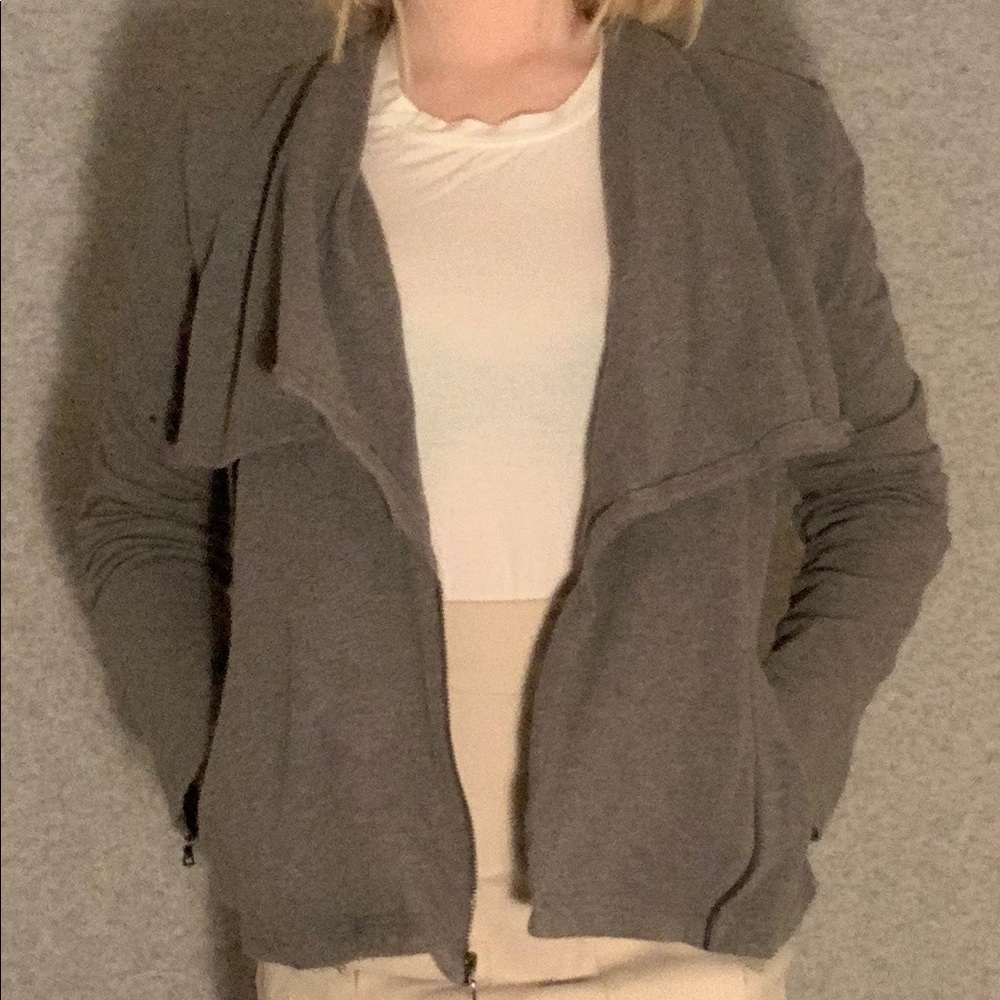 grey jacket